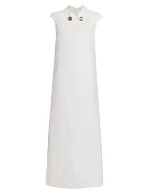Jil Sander Jewel-Embellished Maxi Shift Dress