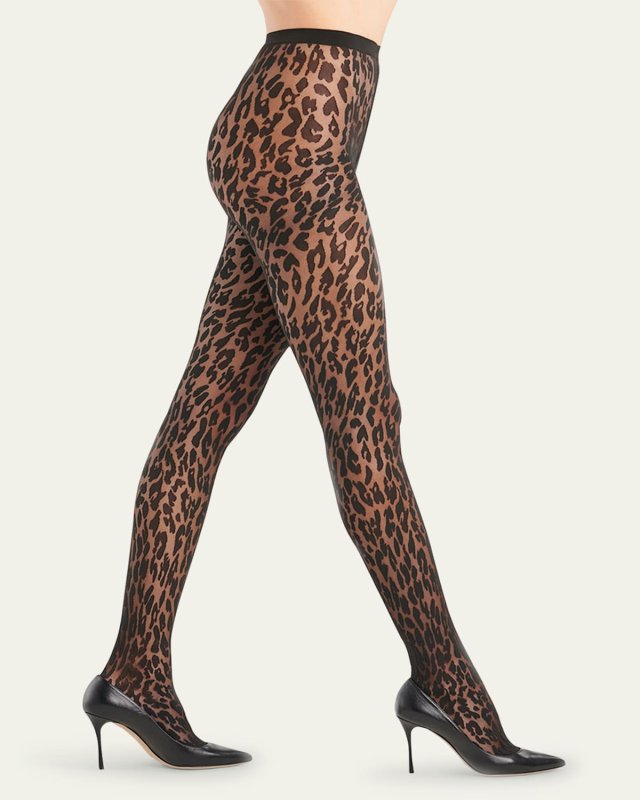 Josey Animal-Print Tights