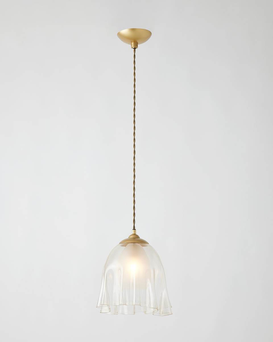Handkerchief Art Glass Pendant, 108"
