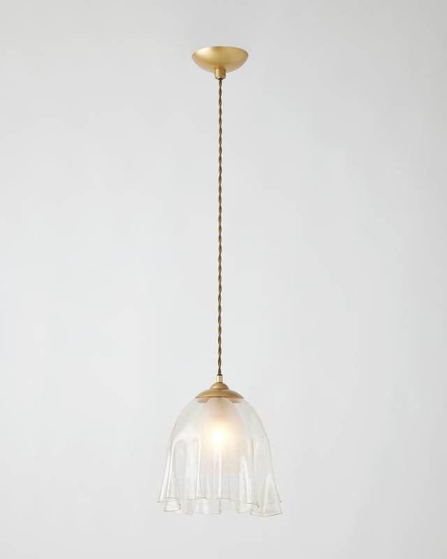 Handkerchief Art Glass Pendant, 108"