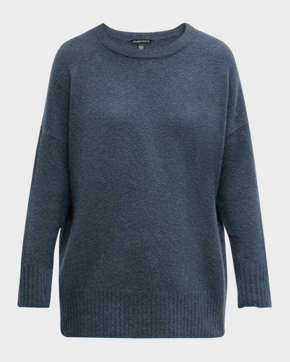 Boucle Cashmere-Silk Sweater