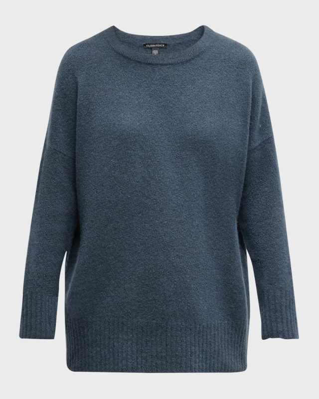 Boucle Cashmere-Silk Sweater
