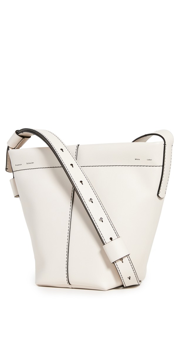 Proenza Schouler White Label Barrow Leather Mini Bucket Bag Vanilla