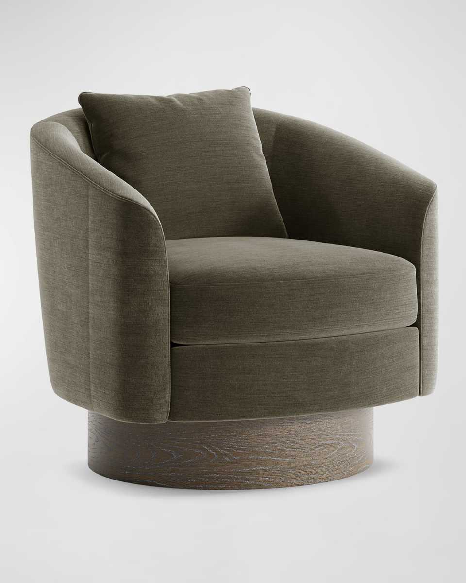 Camino Hunter Green Swivel Chair