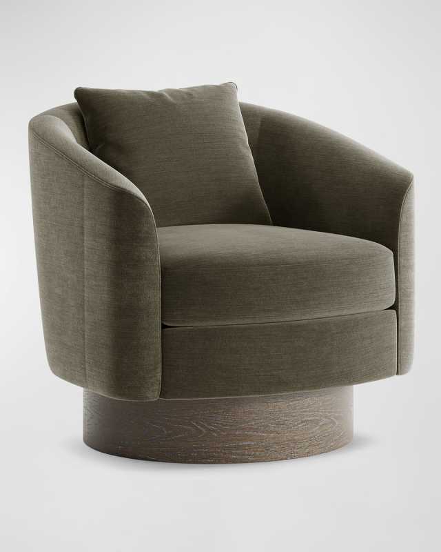 Camino Hunter Green Swivel Chair