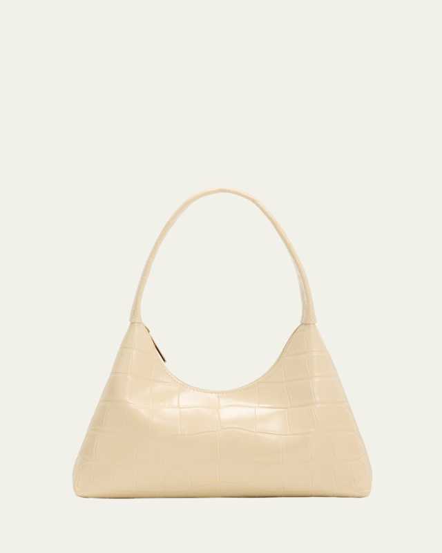 Candy Mini Croc-Embossed Hobo Bag
