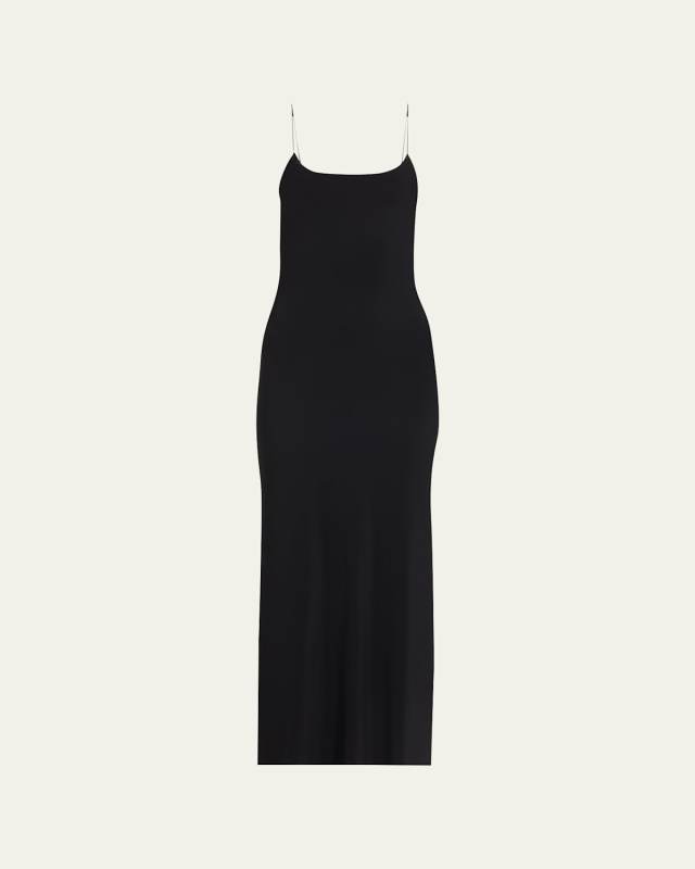 Knit Spaghetti Strap Maxi Dress
