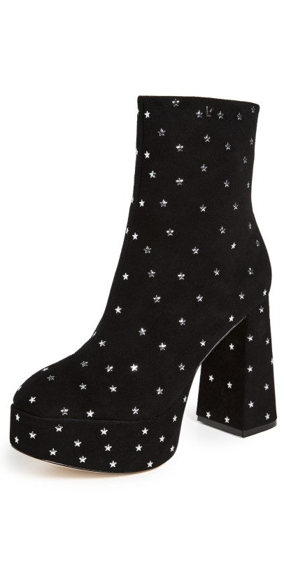 Larroude Dolly Boots Black Stars