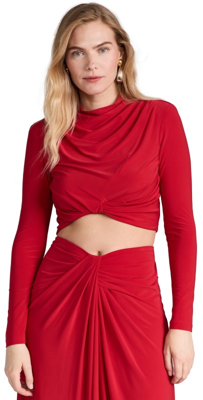 Ramy Brook Jolie Top Soiree Red