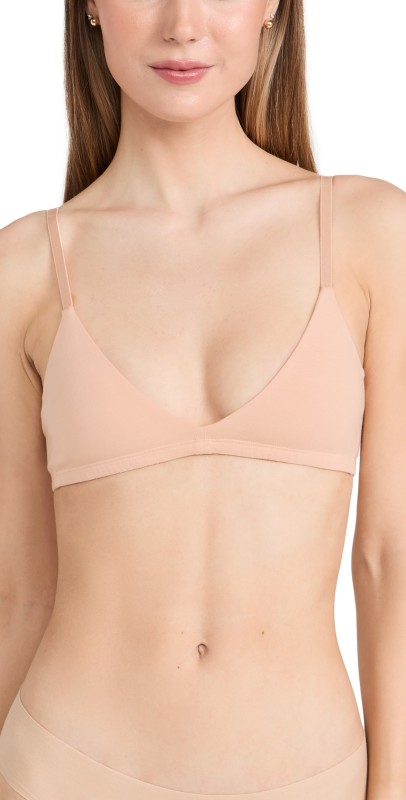 Eberjey Pima The Stretch Cotton Bralette Buff