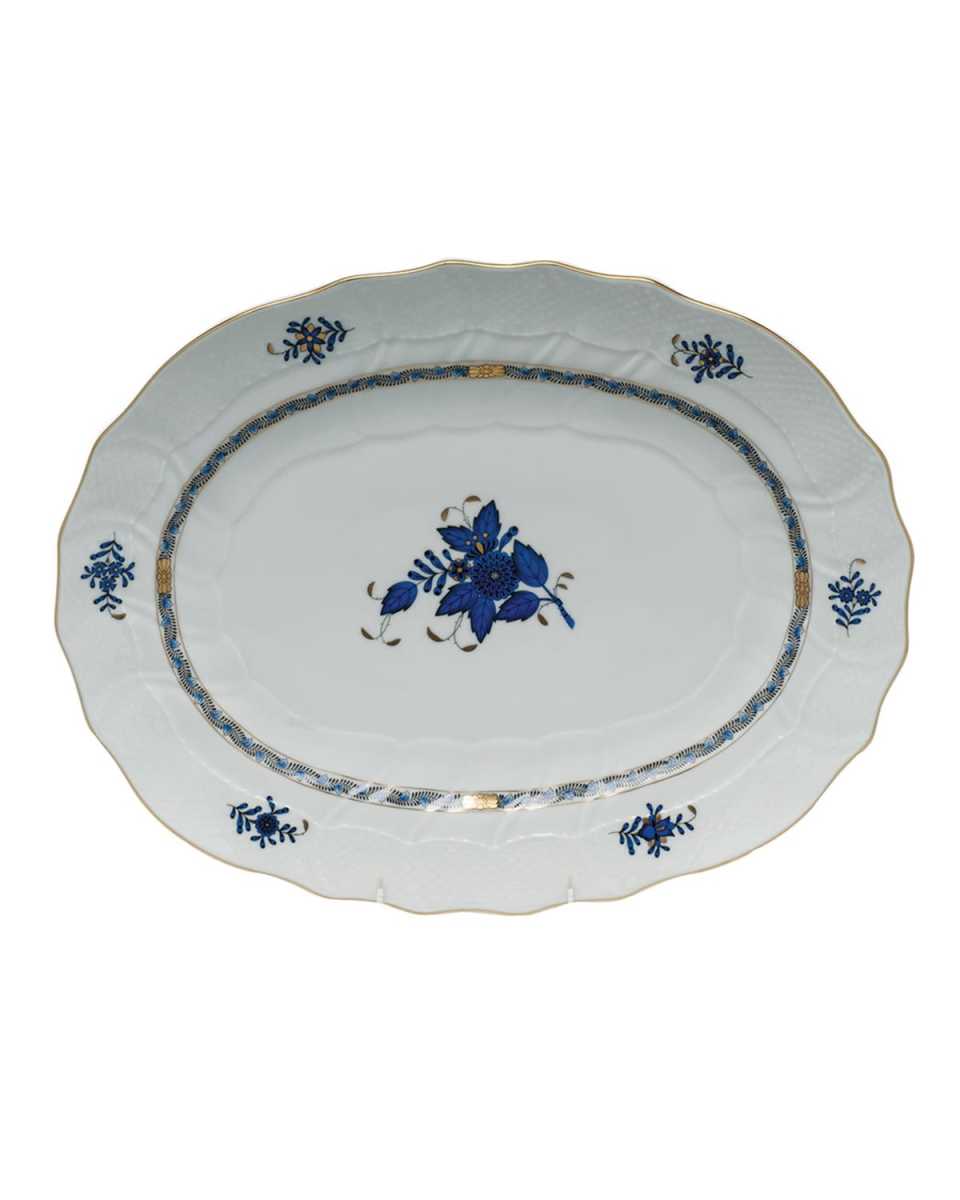 Chinese Bouquet Black Sapphire Platter