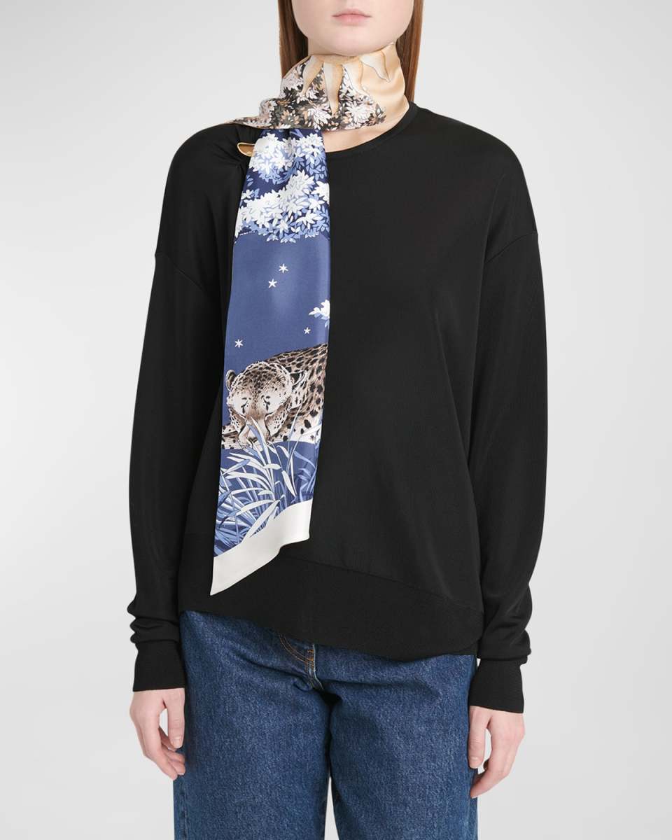 Daylight Silk Skinny Scarf