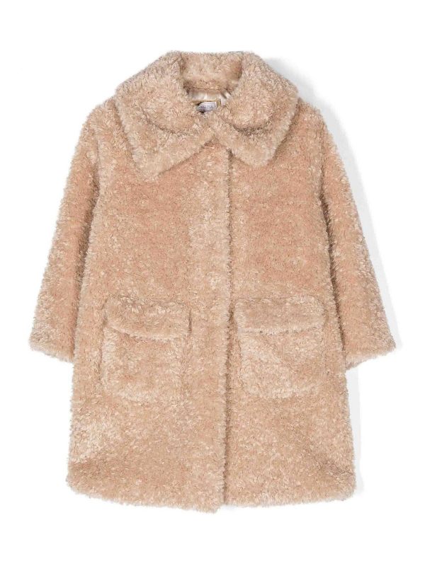 Monnalisa Bebè Manteau Court - Beige