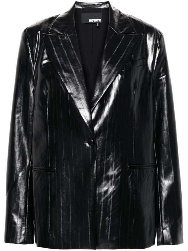 coated blazer