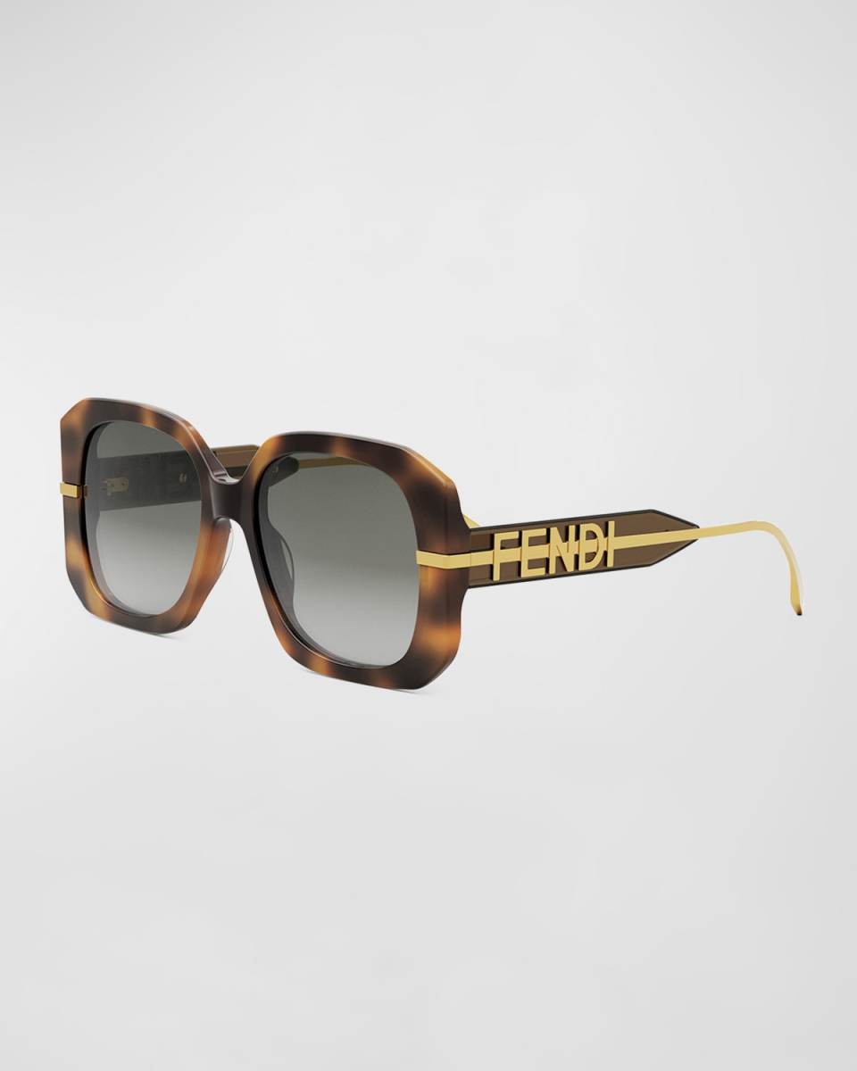 Fendigraphy Anagram Butterfly Acetate Sunglasses