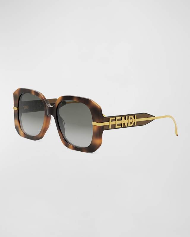 Fendigraphy Anagram Butterfly Acetate Sunglasses
