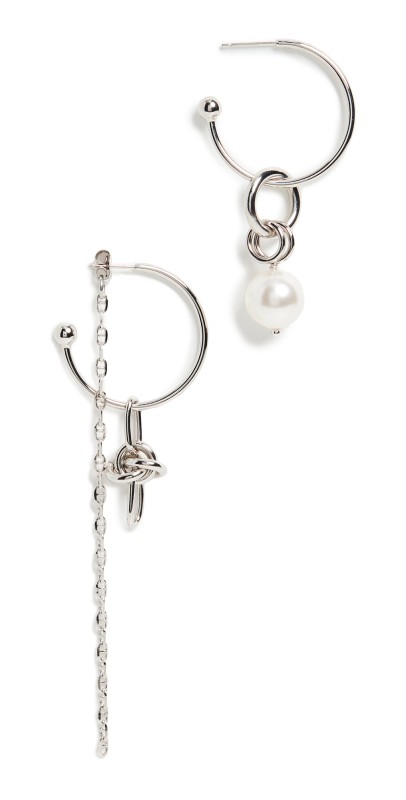 Justine Clenquet Emma Earrings Silver