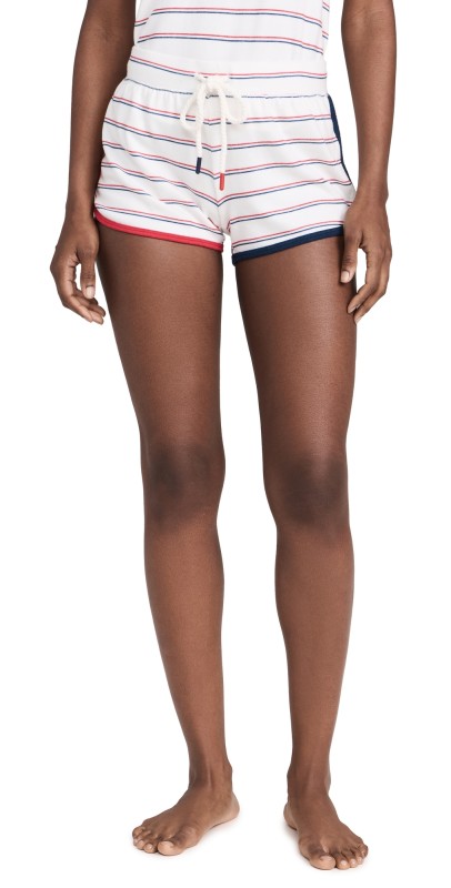 PJ Salvage Striped Shorts Ivory