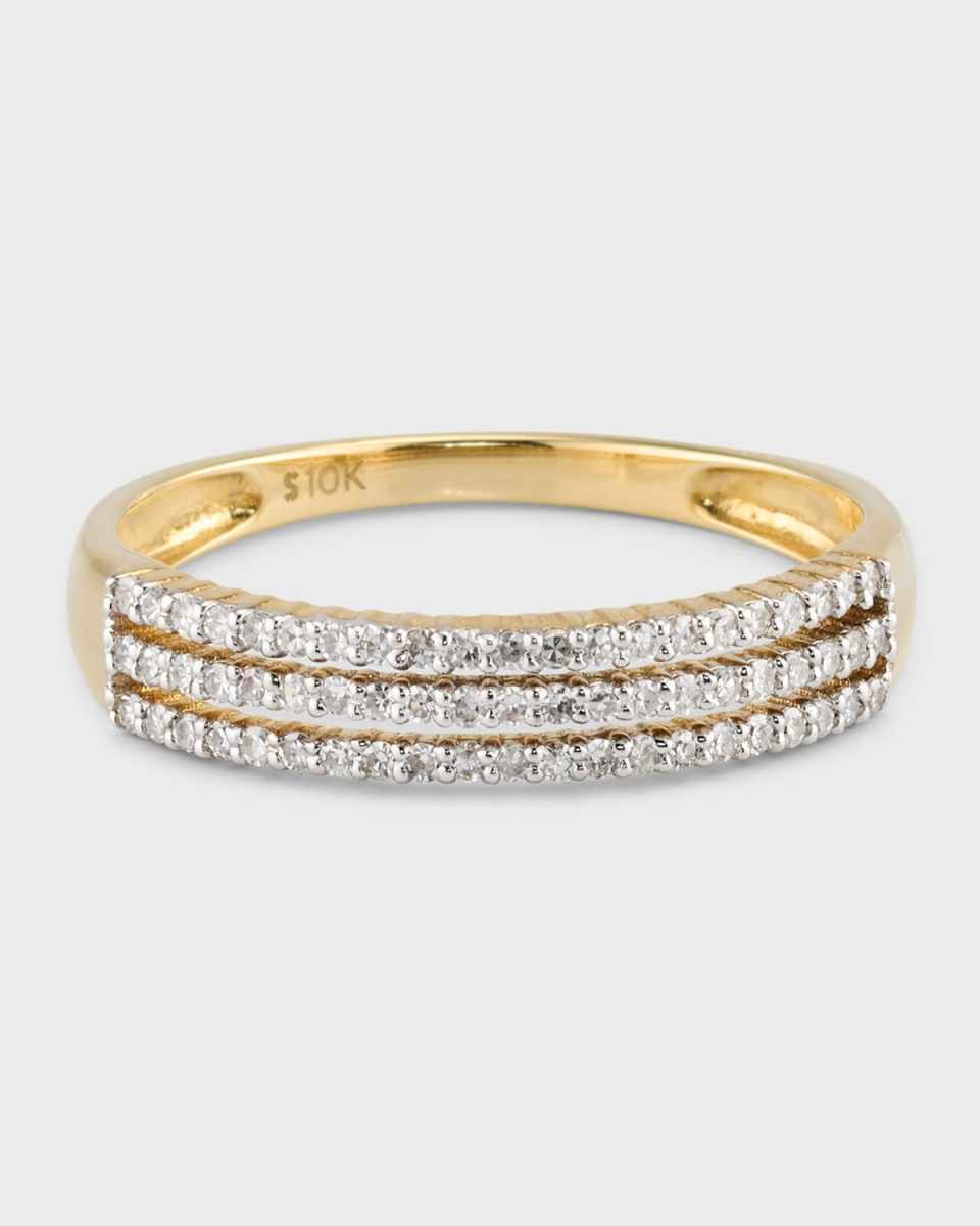 Fine Diamond Trio Band Ring