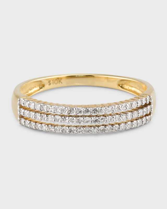 Fine Diamond Trio Band Ring