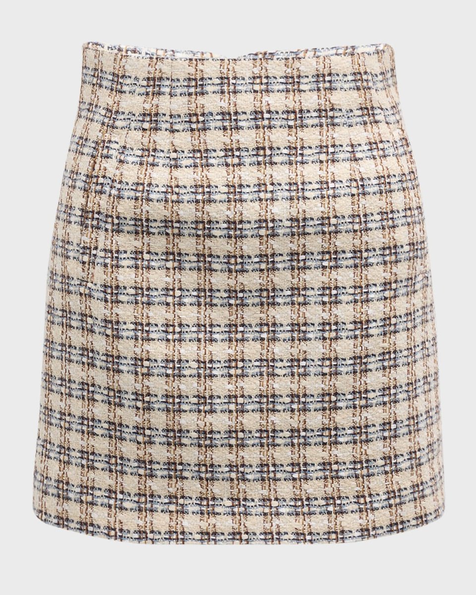 Roman Tweed Mini Skirt