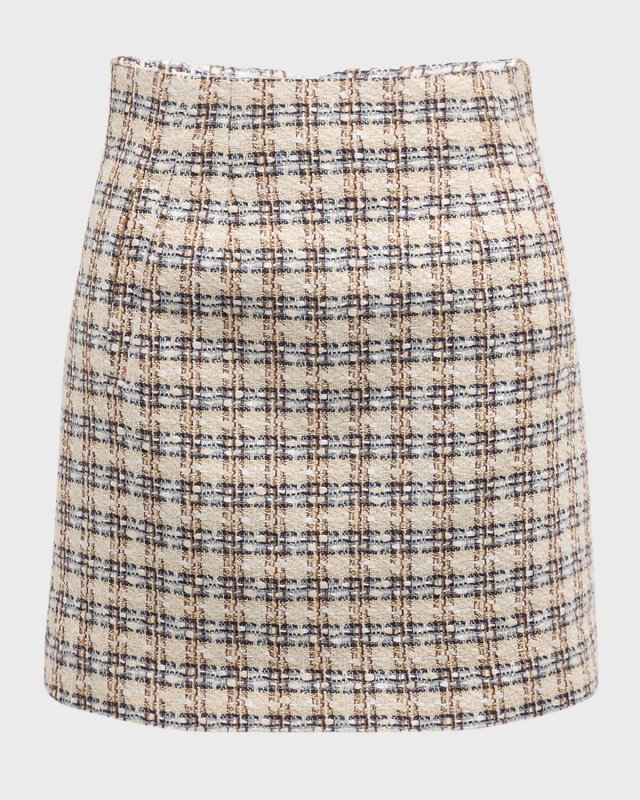 Roman Tweed Mini Skirt