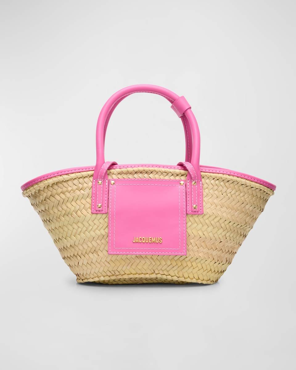Le Petit Panier Soli Wicker Top-Handle Bag