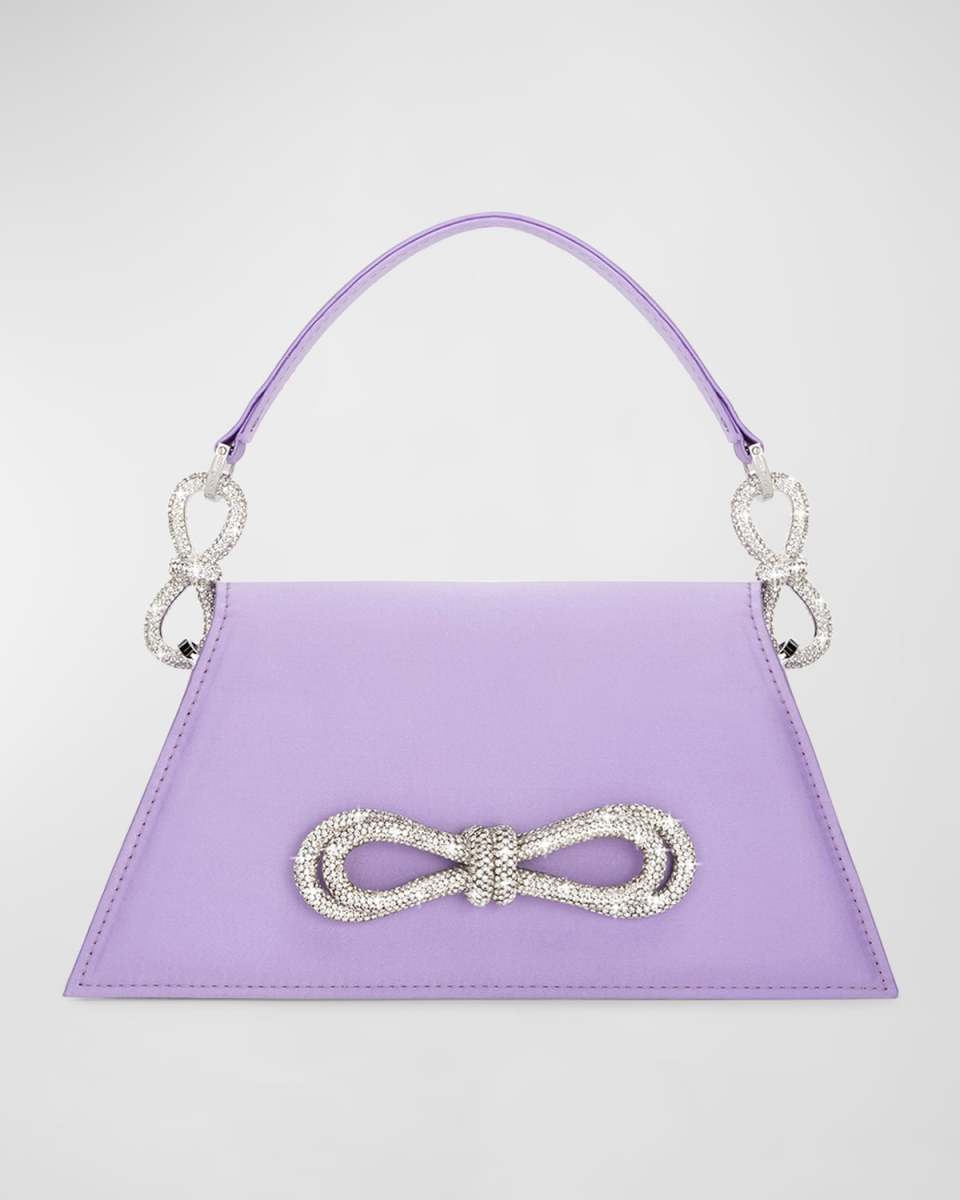 Samantha Medium Bow Embellished Top-Handle Bag