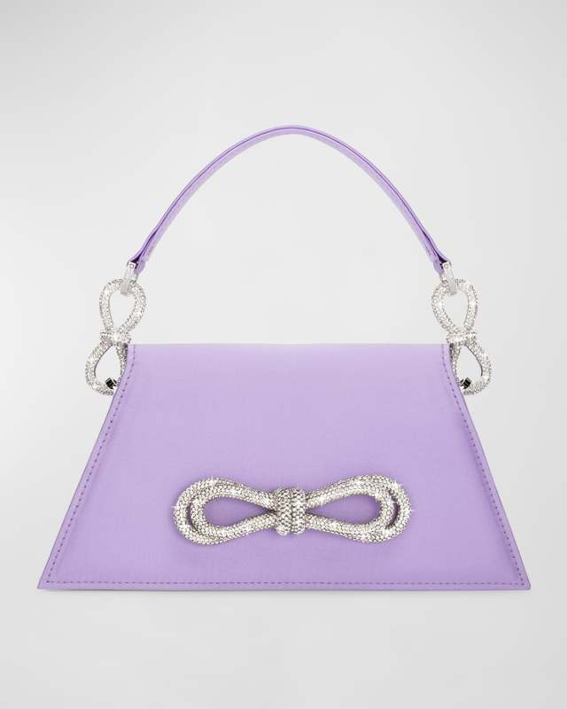 Samantha Medium Bow Embellished Top-Handle Bag
