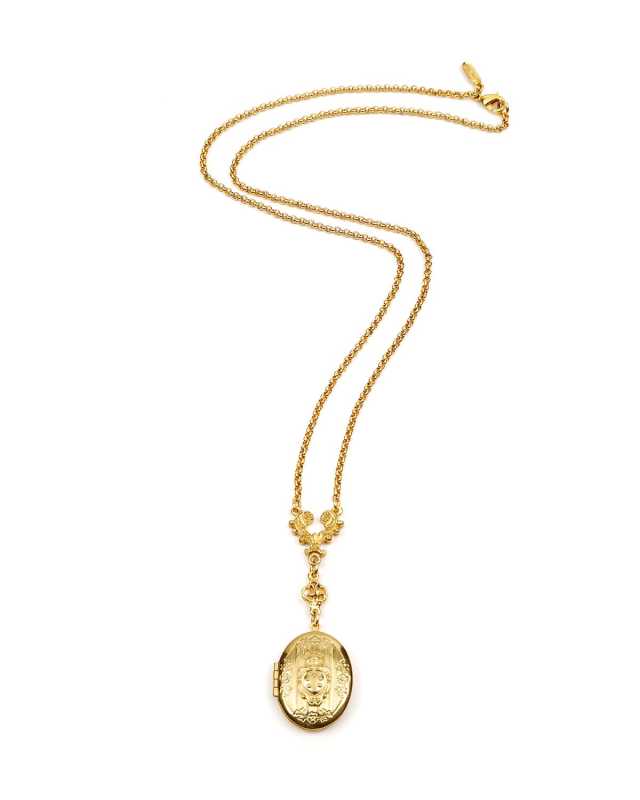 Oval Locket Necklace
