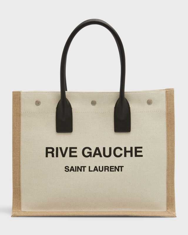 Rive Gauche Small Tote in Canvas