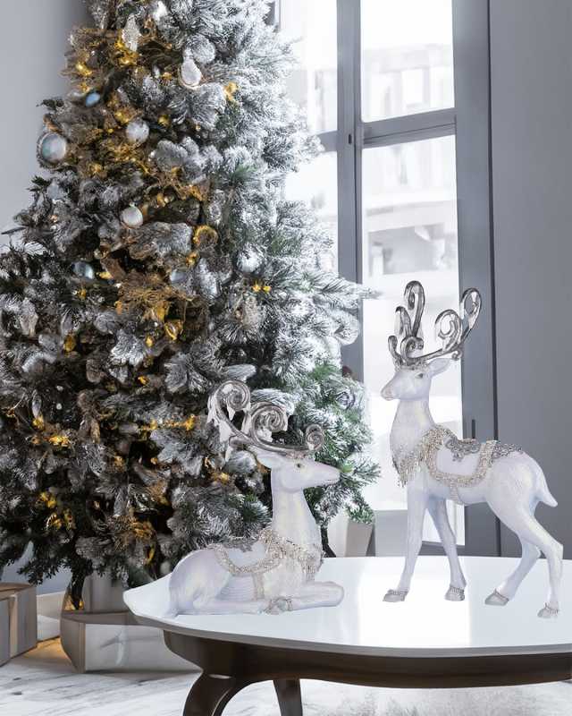 Crystal Christmas Deer, Set of 2