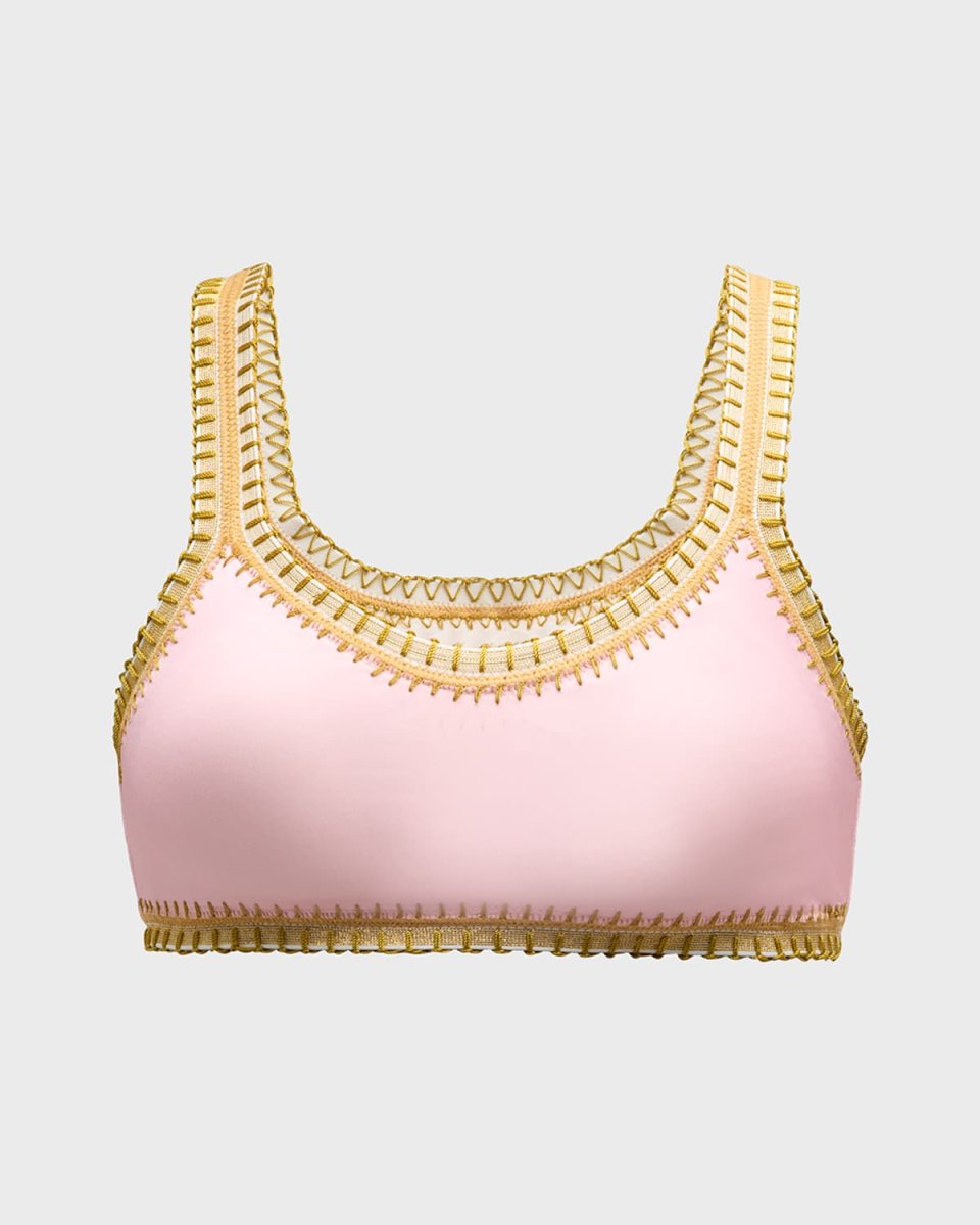 Crochet Trim Bikini Top
