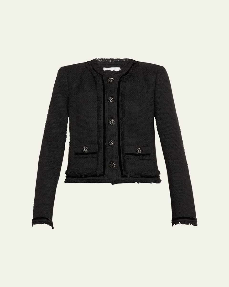 Christie Boucle Fringe Jacket