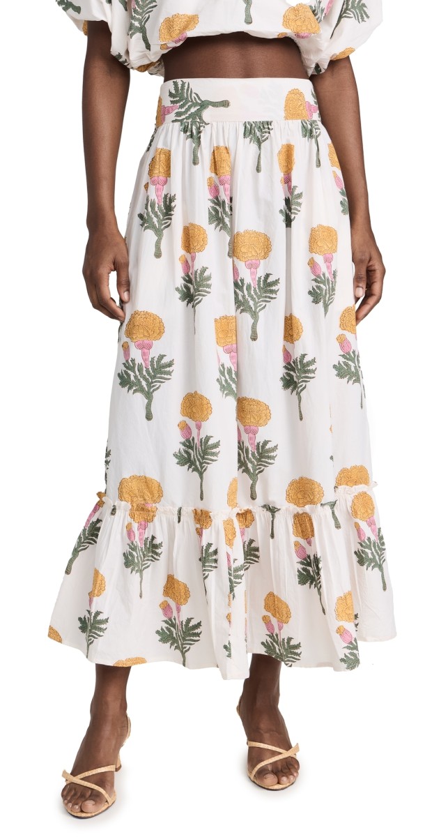 Marea Marigold Maxi Skirt Marigold