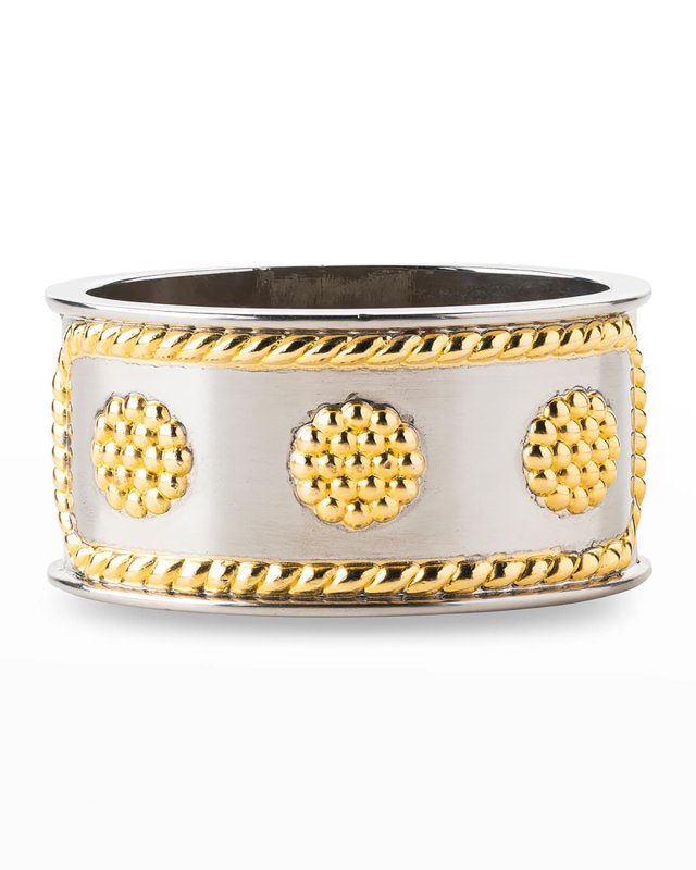 Berry & Thread Napkin Ring - Silver/Gold