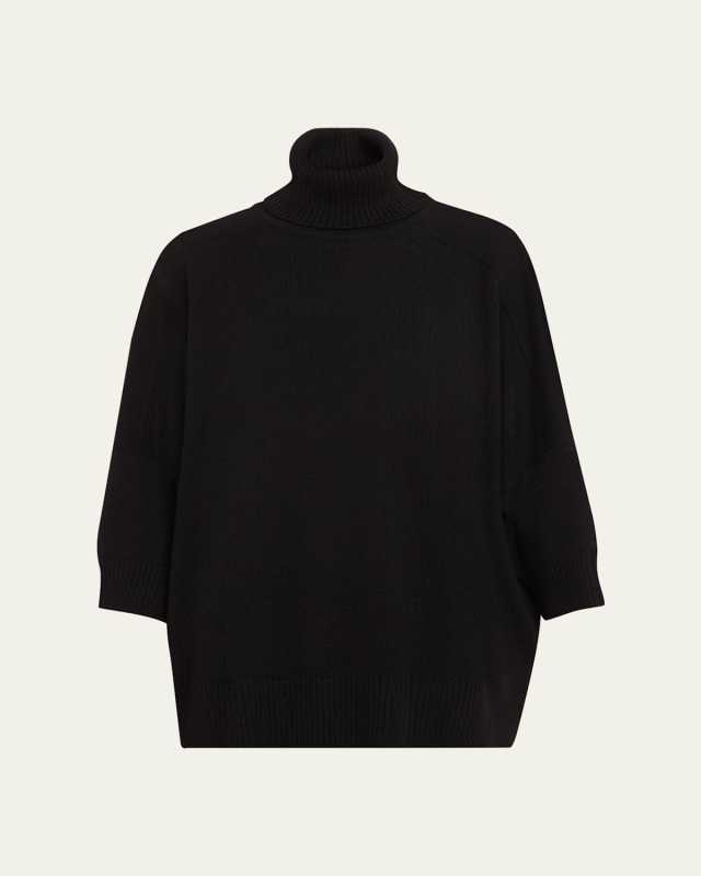 Sloped Shoulder Roll Neck (Long Length)