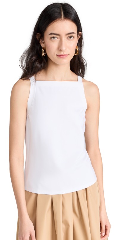 Theory Square Neck Tank Black