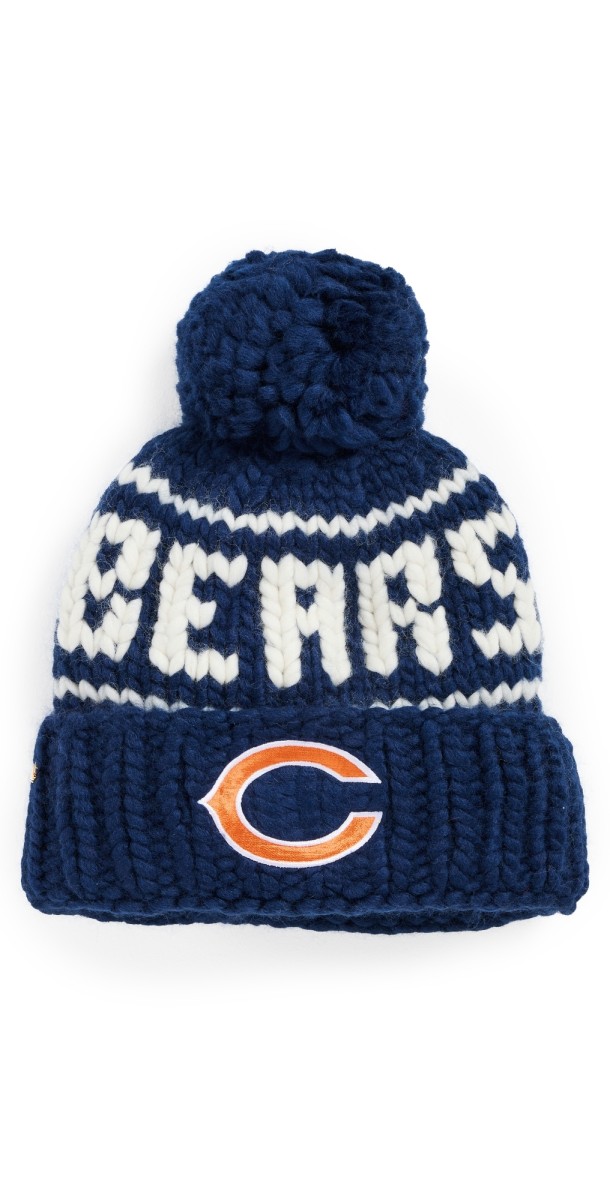 Lele Sadoughi Bears Beanie Navy