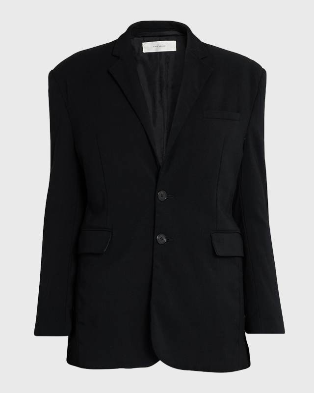 Zonen Single-Breasted Wool Blazer Jacket