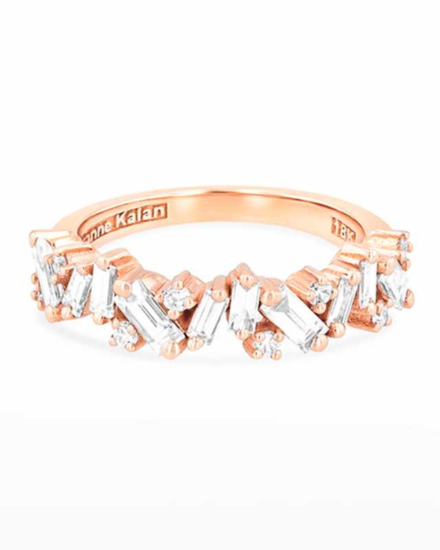 18k Diamond New Icon Half-Band Ring