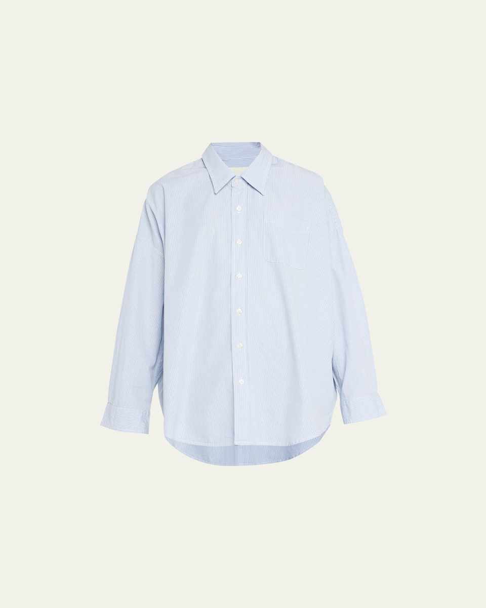Oxford Oversized Pin-Stripe Shirt