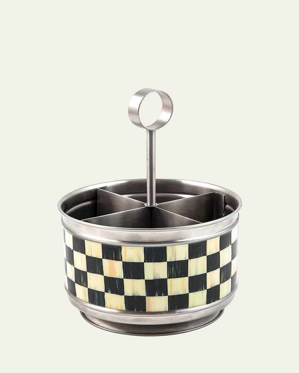 Supper Club Courtly Check Flatware Caddy