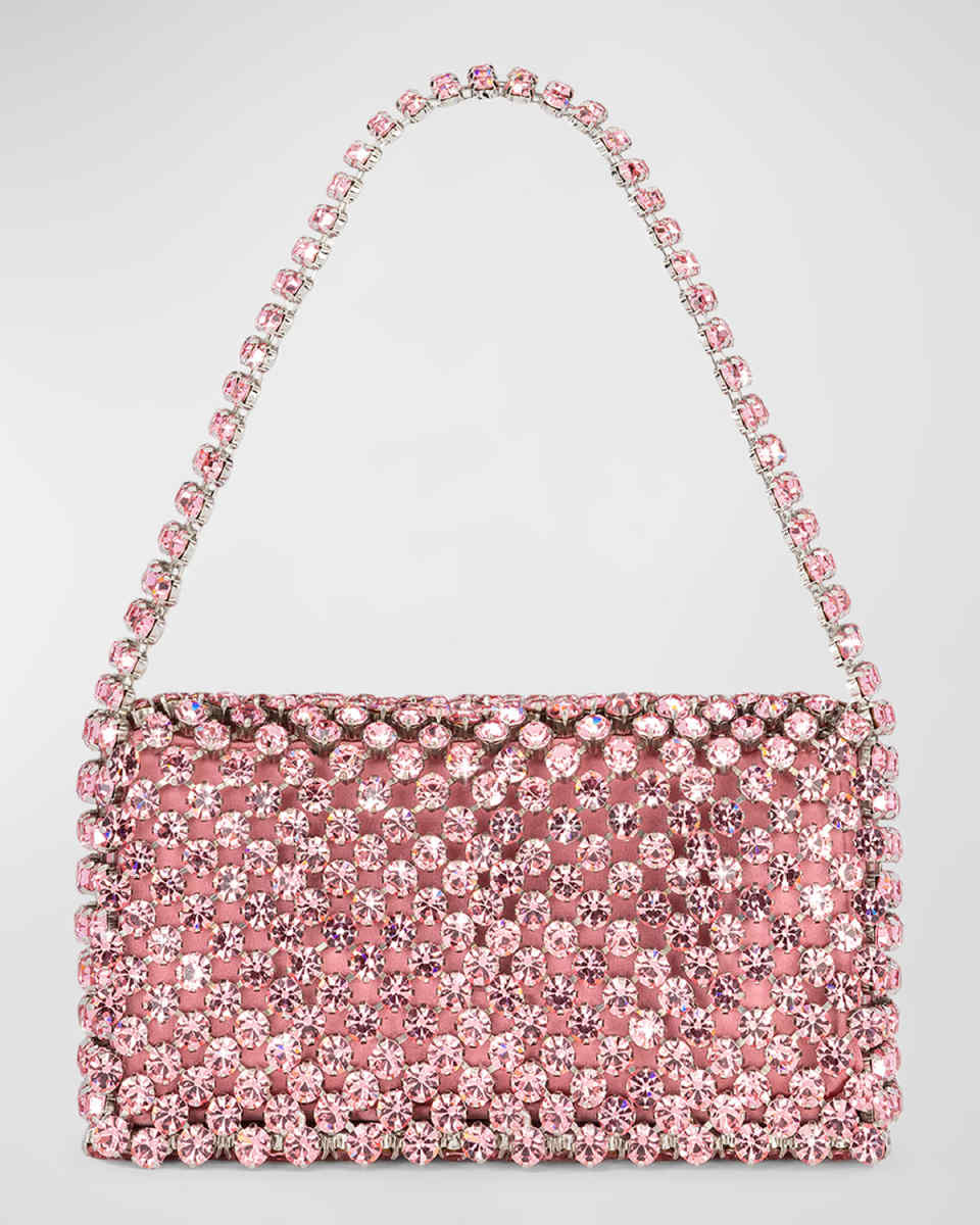 Flap Crystal Shoulder Bag