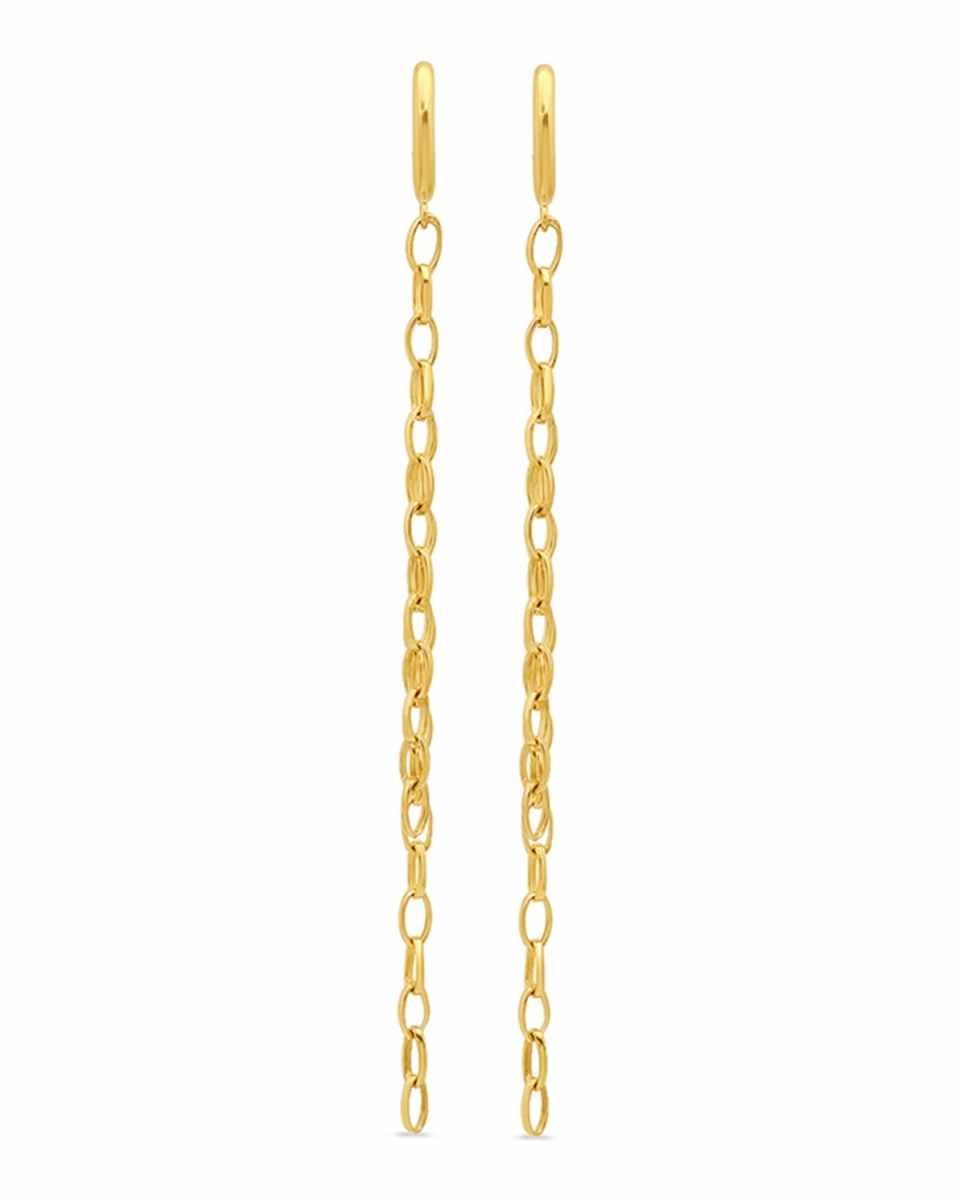 Edith Link Stud Earrings with Edith Link Fringe