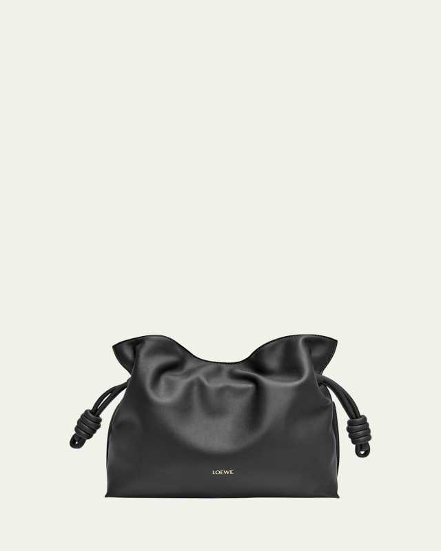 Flamenco Medium Clutch Bag in Napa Leather