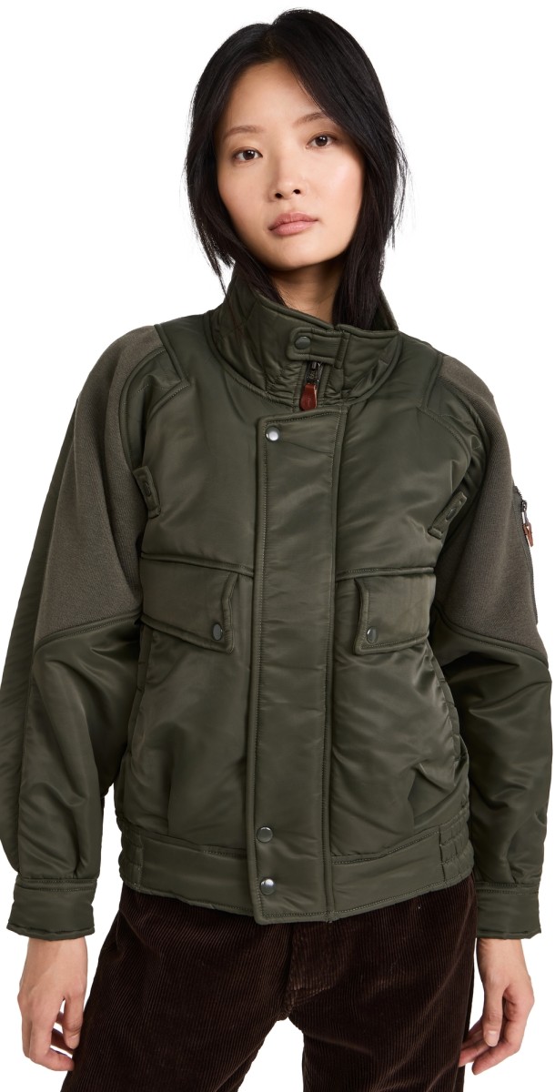 R13 Ribbed Flight Bomber Olive