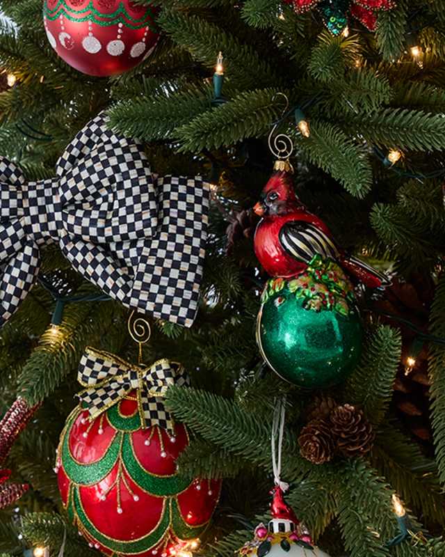Cozy Cardinal On Ball Glass Ornament