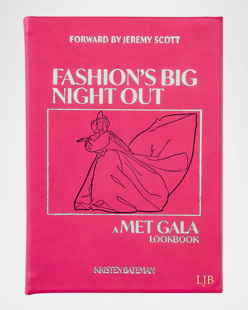 "Fashion's Big Night Out: A Met Gala Lookbook" Leather-Bound Book by Kristen Bateman, Personalized