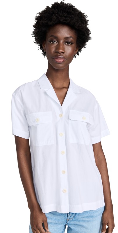 Madewellignature Poplin Camphirt Eyelet White